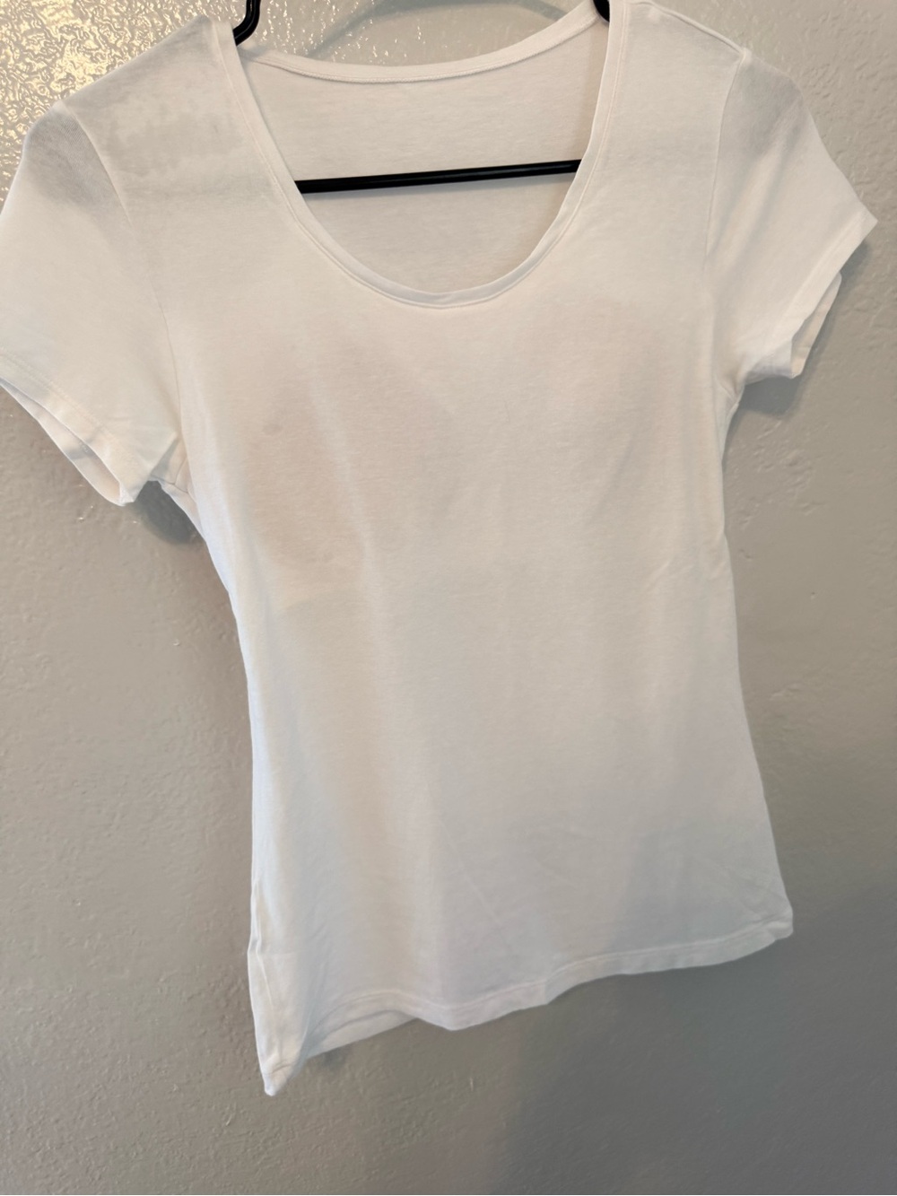 Classic White Scoop Neck Women's Tee